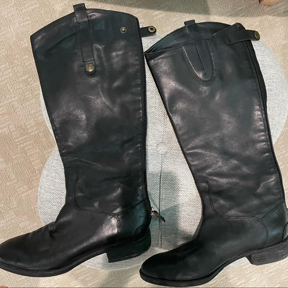 Sam Edelman black leather boots